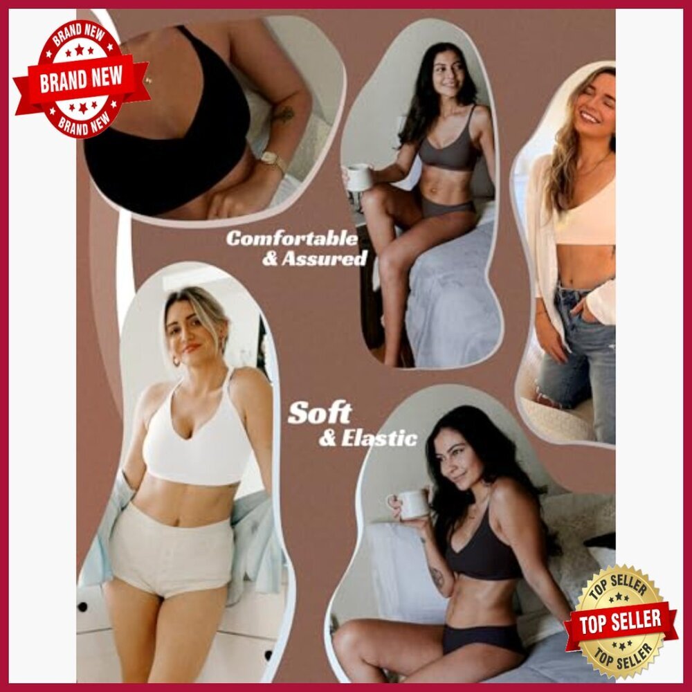 Seamless Wireless Full Coverage Bra Soft Support Regular Plus Size - Picture 6 of 7